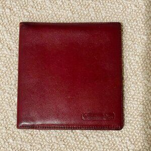 Vintage Christian Dior Burgundy Bifold Wallet – A True Dior Relic!